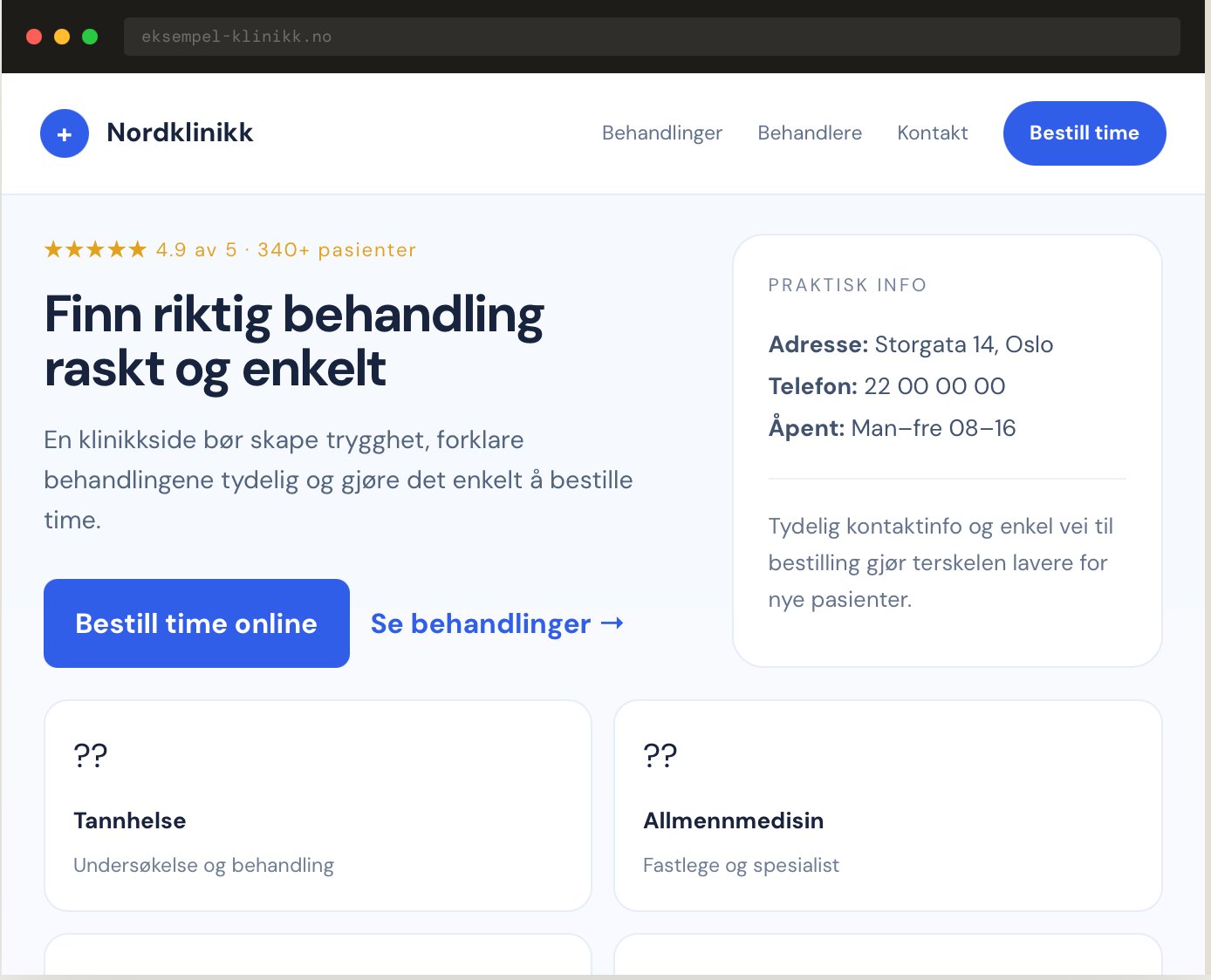 eksempel-klinikk.no